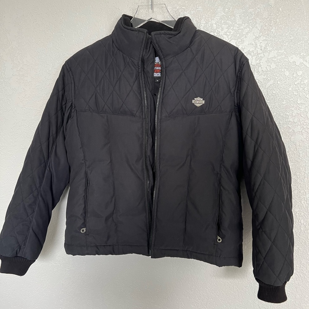 Harley Davidson quilted puff jacket women’s m